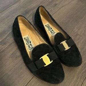 Suede Ferragamo Loafers